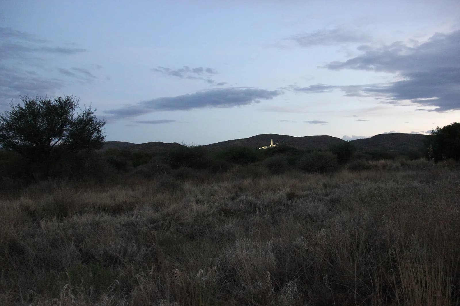 Ground view of the Heroes' Acre memorial near Windhoek