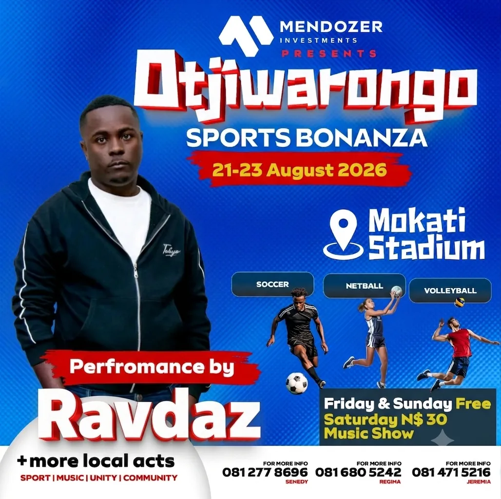 Ravdaz poster for Otjiwarongo Sports Bonanza 2026